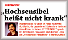 Hochsensibilität in ELTERN-Zeitschrift